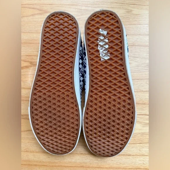 Vans Old Skool Navy Logo Checker Print Sneakers | Men’s Size 13 - Picture 11 of 11